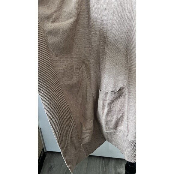 Women's Oversized Biege Pullover Poncho Wm's Sz S Old Money RT$135 - Picture 8 of 8